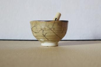 Golden Rice Clay Bowl 