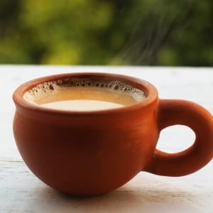 Greek Blue Handcrafted Coffee Cup