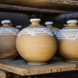 Rustic Twin Clay Pots