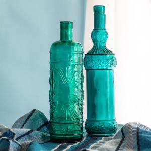 Antique Emerald Glass Vase