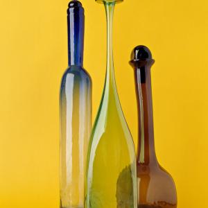 Antique Emerald Glass Vase