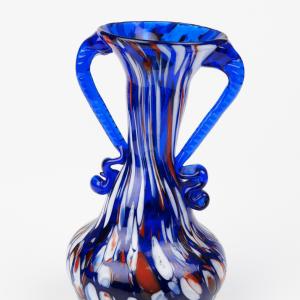 Blue Galaxy Handblown Vase
