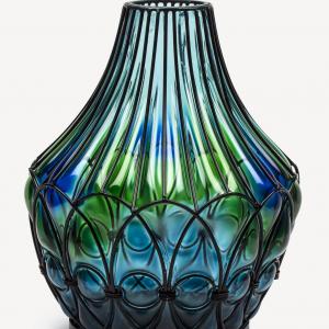 Antique Emerald Glass Vase