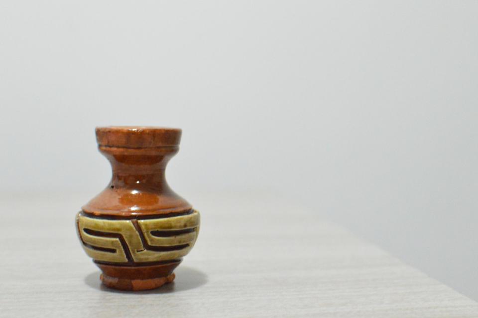 Natural Spanish Hand Made Vase