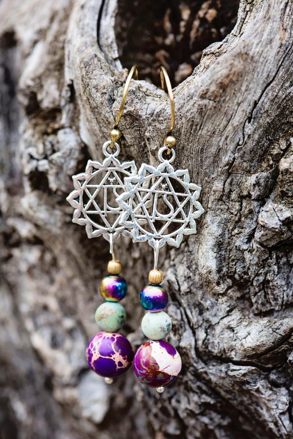 Starry Night Handcrafted Ear Rings