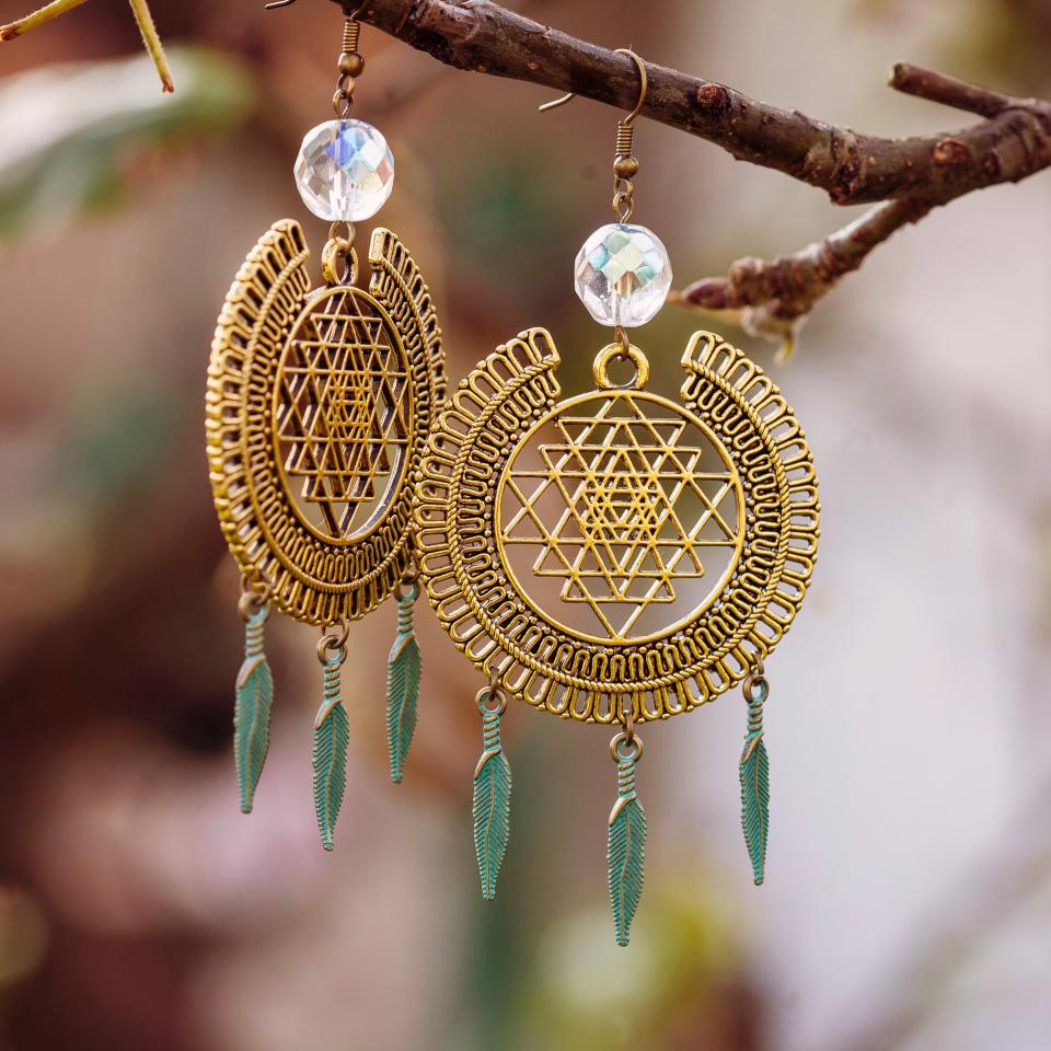Starry Night Handcrafted Ear Rings