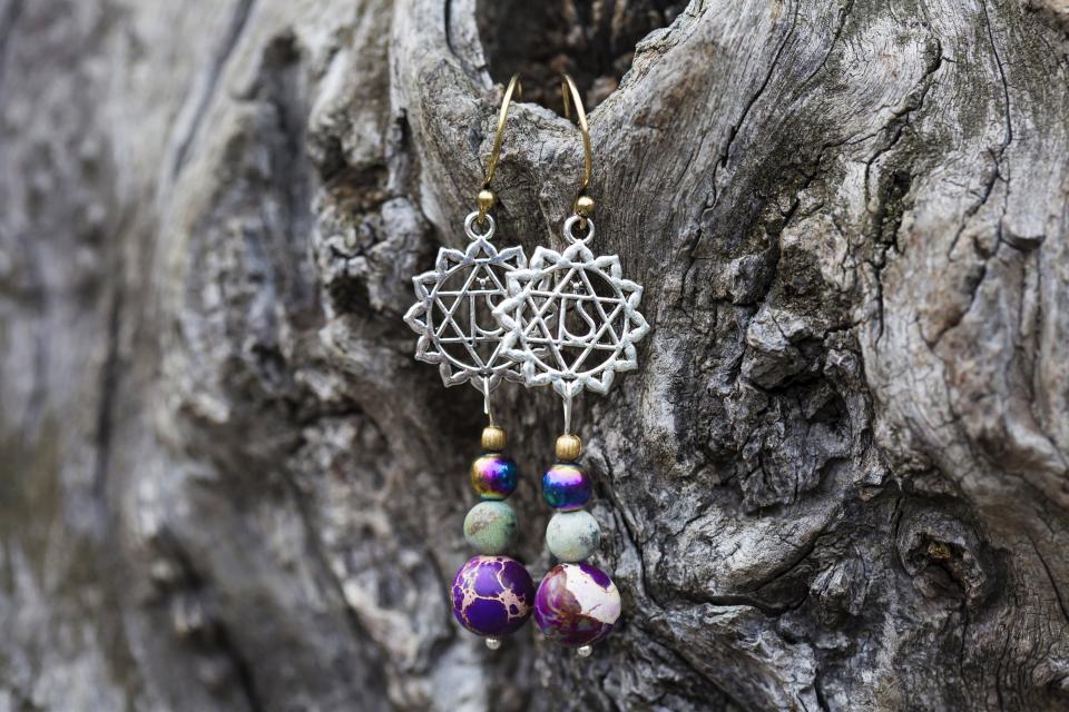 Pismo Beach Seashell Handcrafted Ear Rings