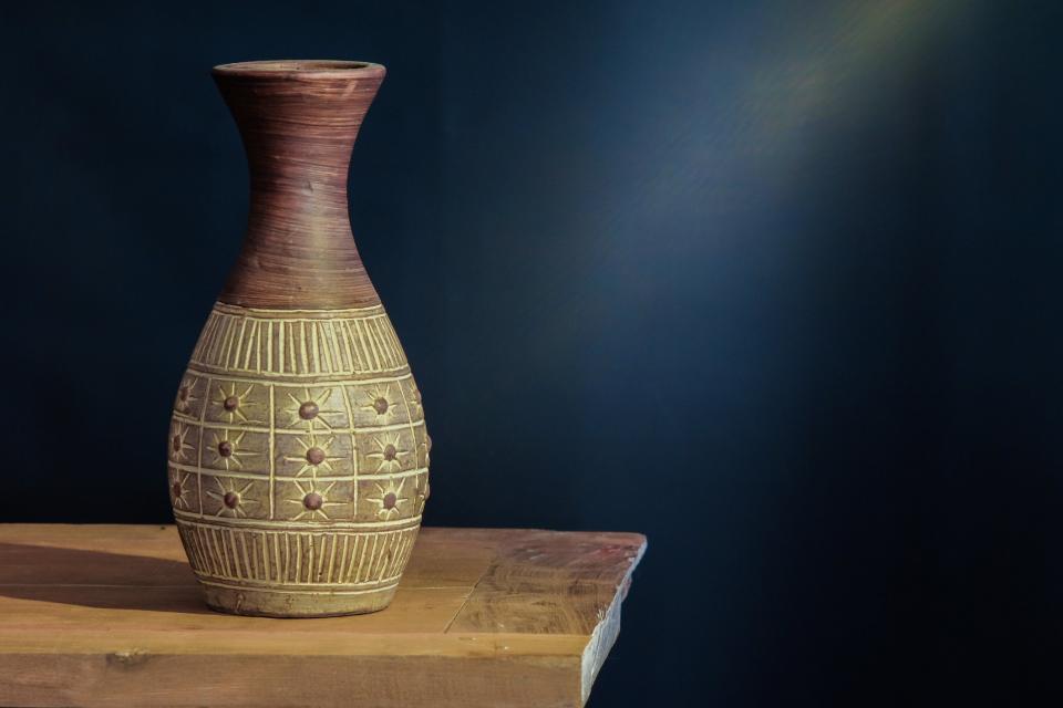 Greek Trio Hand Made Vases