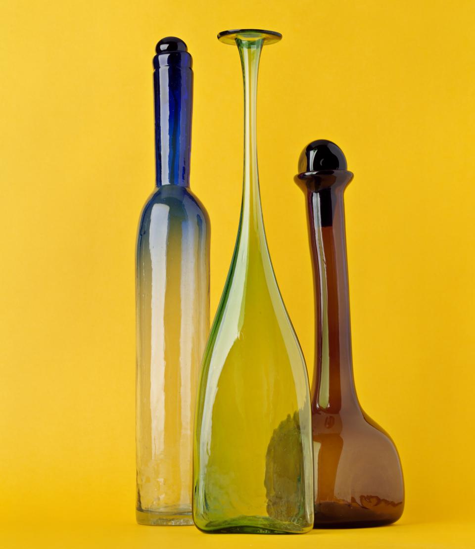 Antique Emerald Glass Vase