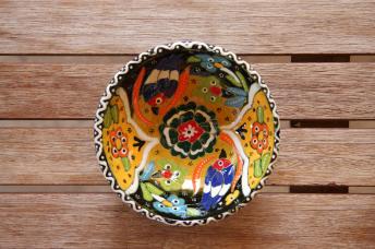 Festive and Colorful Clay Bowl 
