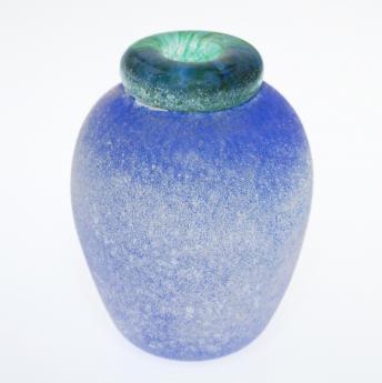 Blue Galaxy Handblown Vase
