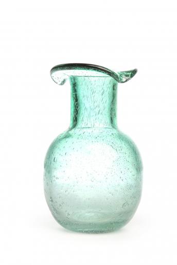  Sea foam Green Glass Vase 