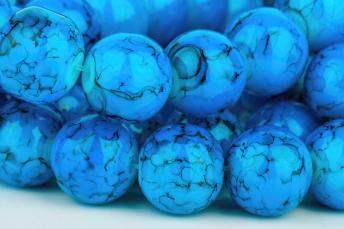 Bright Blue Glass Bracelet  